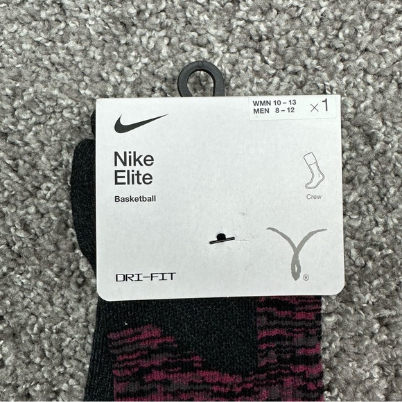 Nike ELITE CREW KAY YOW Mens Unisex Basketball Socks Size L (8-12) DR1864-600 - Picture 11 of 12